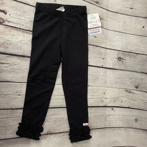 Ruffle Butts Black Everyday Ruffle Legging